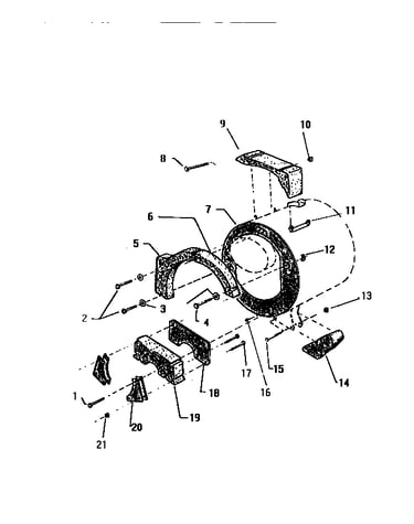 Counterweight section