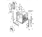White-Westinghouse SU300EXR6 outer tub components diagram