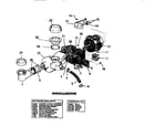 White-Westinghouse SU300EXR6 pump, motor & components diagram