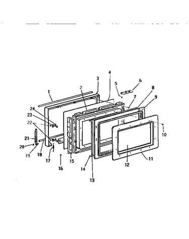 Oven door