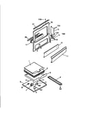 Frame, service panel, base