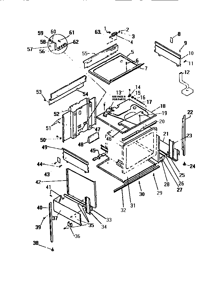 Oven cavity & panels