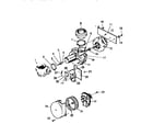 White-Westinghouse SU330JXR2 pump, motor, & components diagram