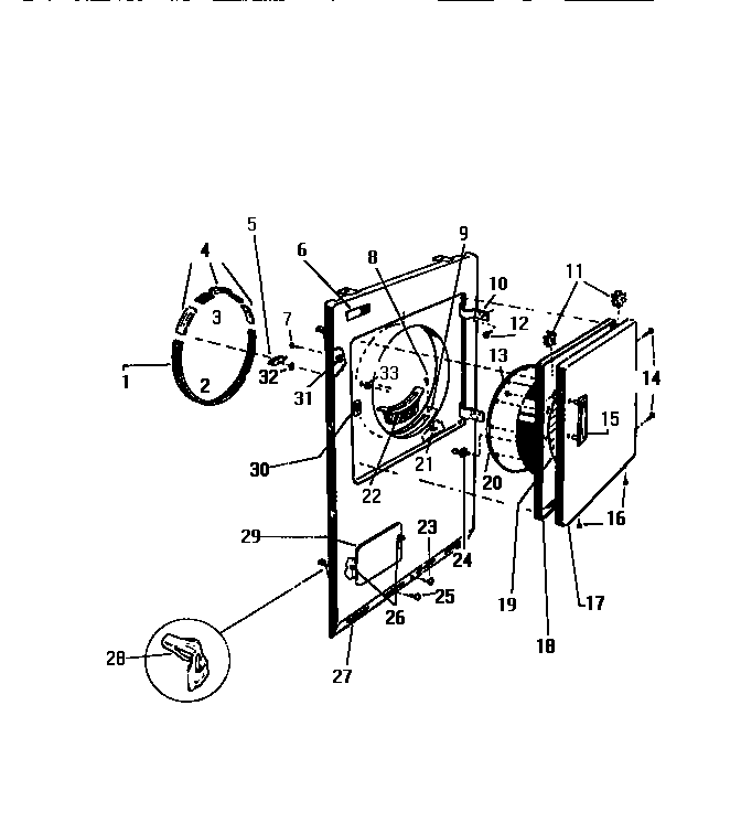 CABINET, FRONT PANEL, DOOR