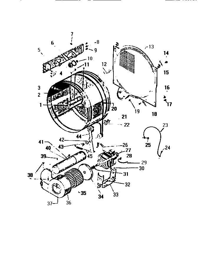 DRUM AND MAIN MOTOR