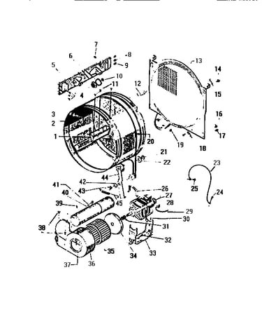 Drum and main motor