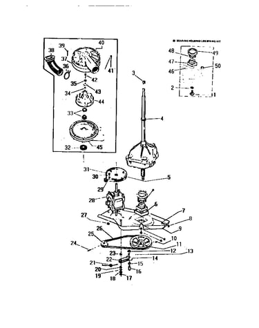 Drive motor & pump assembly