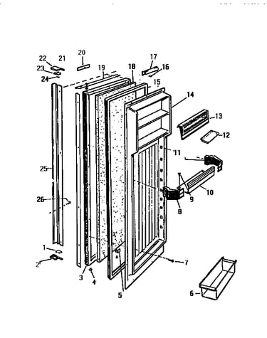 Refrigerator door
