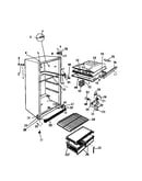 Cabinet, shelves, divider