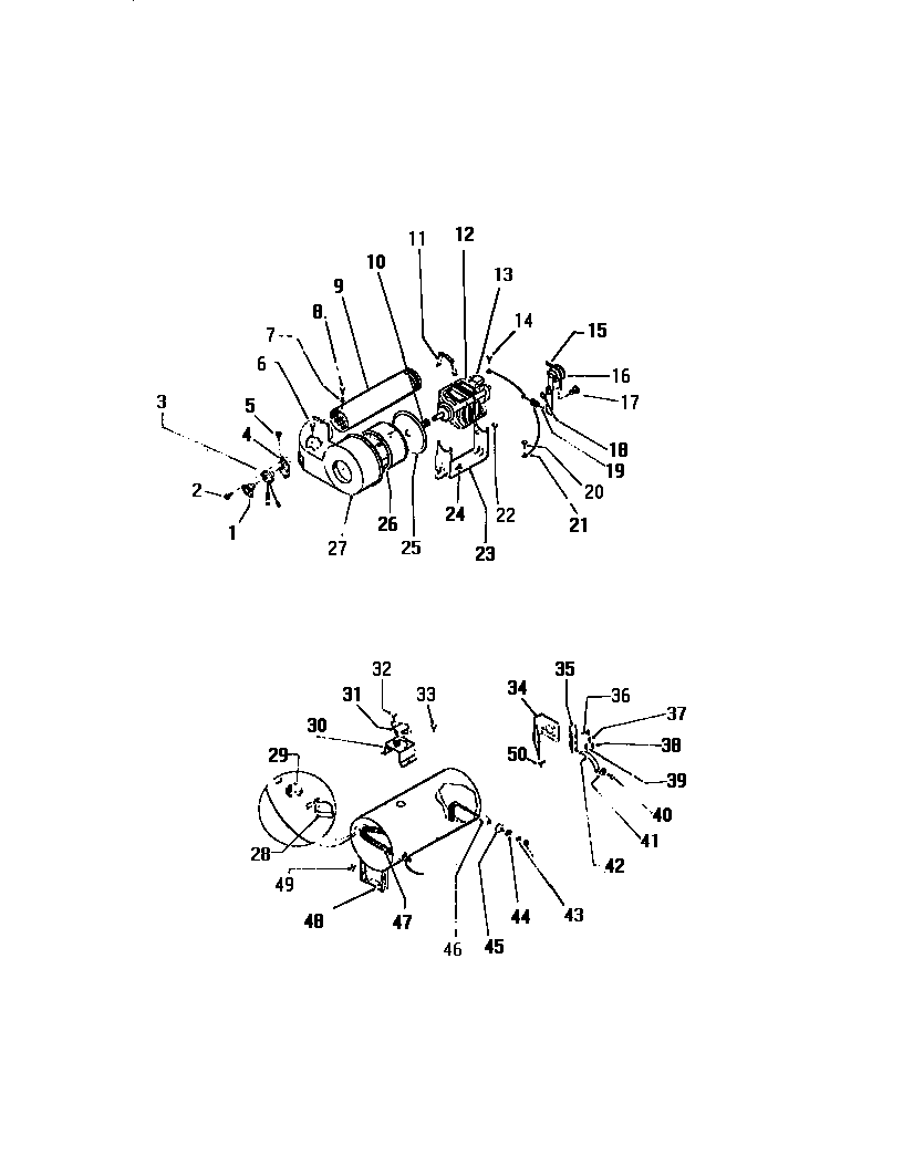 Blower housing, heater housing