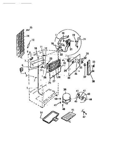 Evaporator, fan assy.