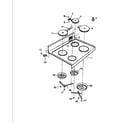 White-Westinghouse KF590HDH1 top, drawer diagram
