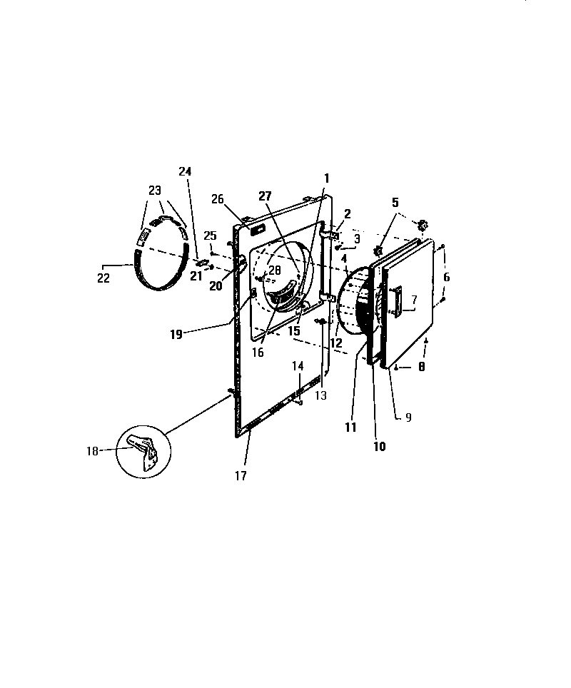 FRONT PANEL, DOOR