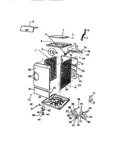 Cabinet, top panel, base