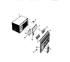 White-Westinghouse AC083J1A1 cabinet, front, wrapper diagram