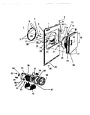 Front panel, door & motor