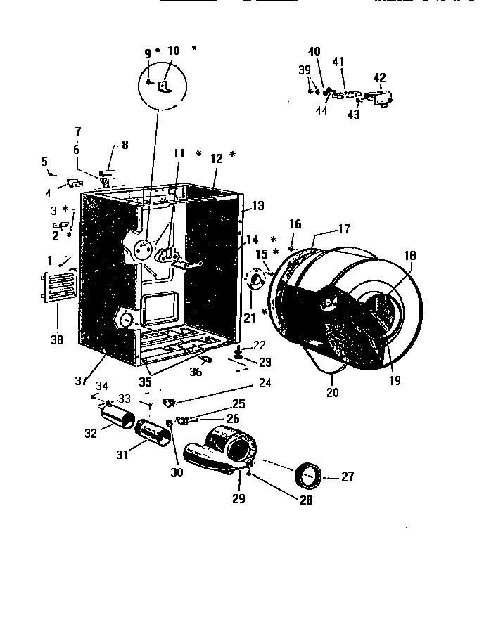 Cabinet, & drum