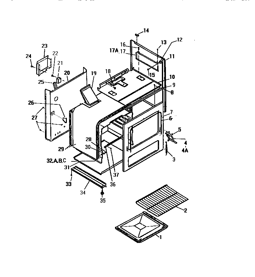 Oven and body