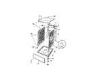 Kelvinator DEC320T1D cabinet & base diagram