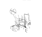 Kelvinator DWU2005T3W inner panel & components diagram