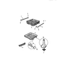 Kelvinator DWU4005W3 rack & wash tower diagram