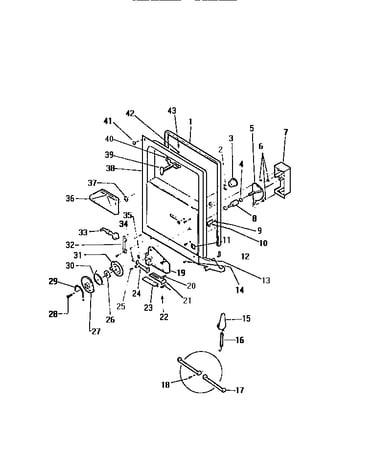 Door-dispenser & inner panels