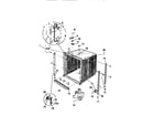 Kelvinator DWU4005W2 outer tub components diagram