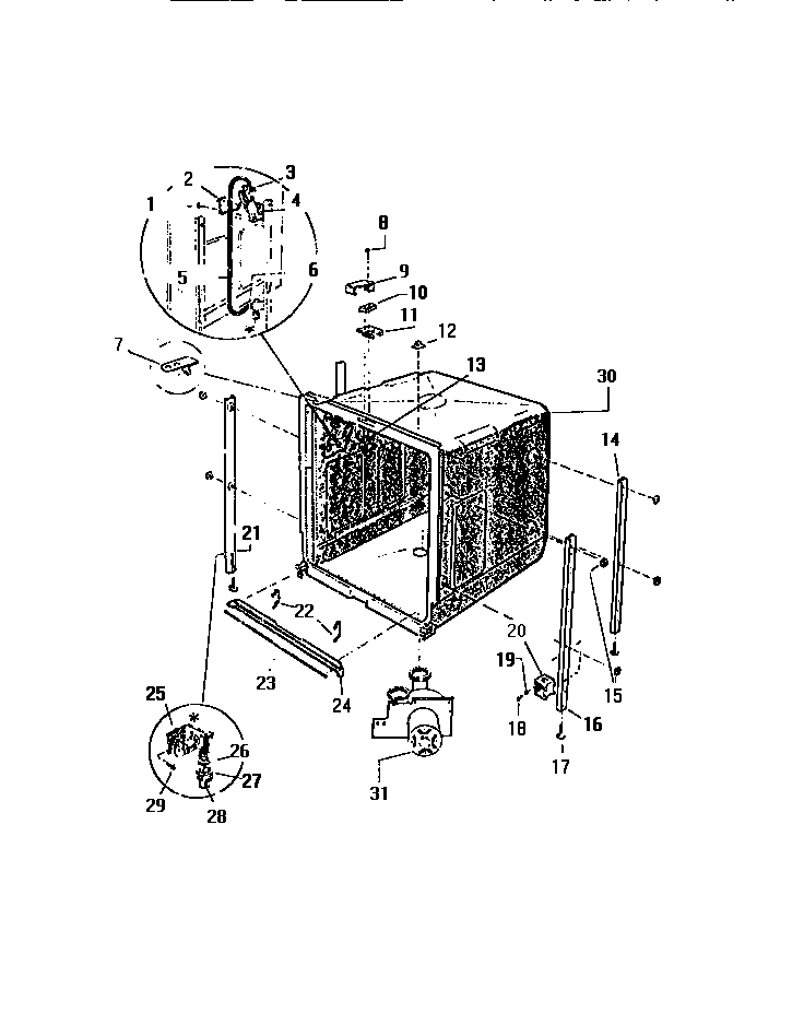 Outer tub components