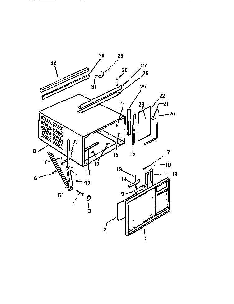 Cabinet, front, wrapper
