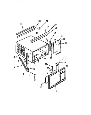 Cabinet, front, wrapper