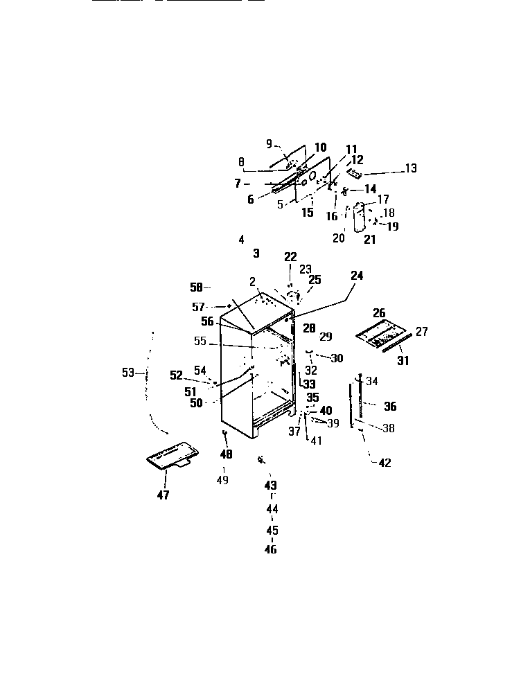 CABINET W/ FAN ASSEMBLY