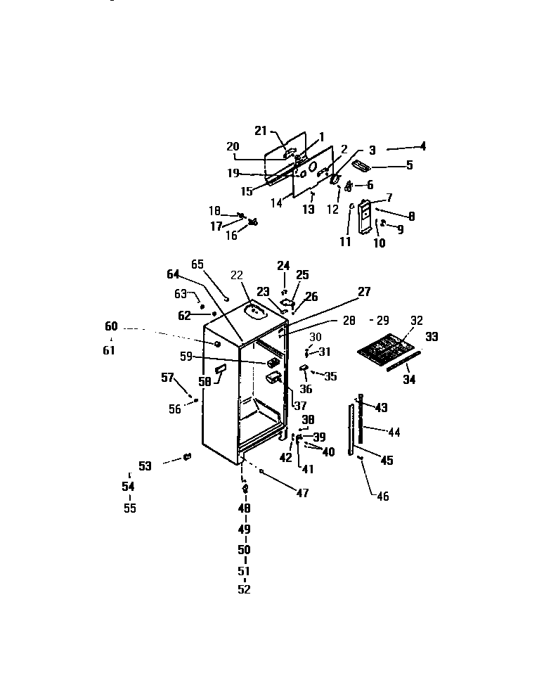 Cabinet w/ fan assembly