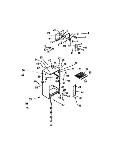 Cabinet w/ fan assembly