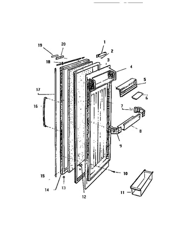 Refrigerator door