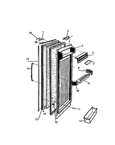 Refrigerator door
