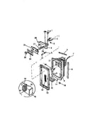 Ice door housing