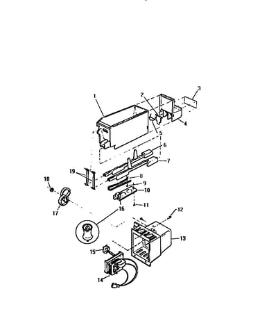 Ice bucket & motor