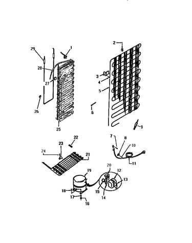 System & automatic defrost parts