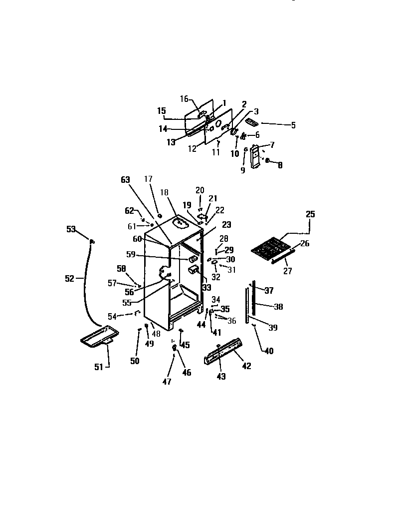 CABINET W/ FAN ASSEMBLY