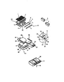 Shelves, controls, divider, mullion