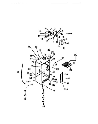 Cabinet w/ fan assembly