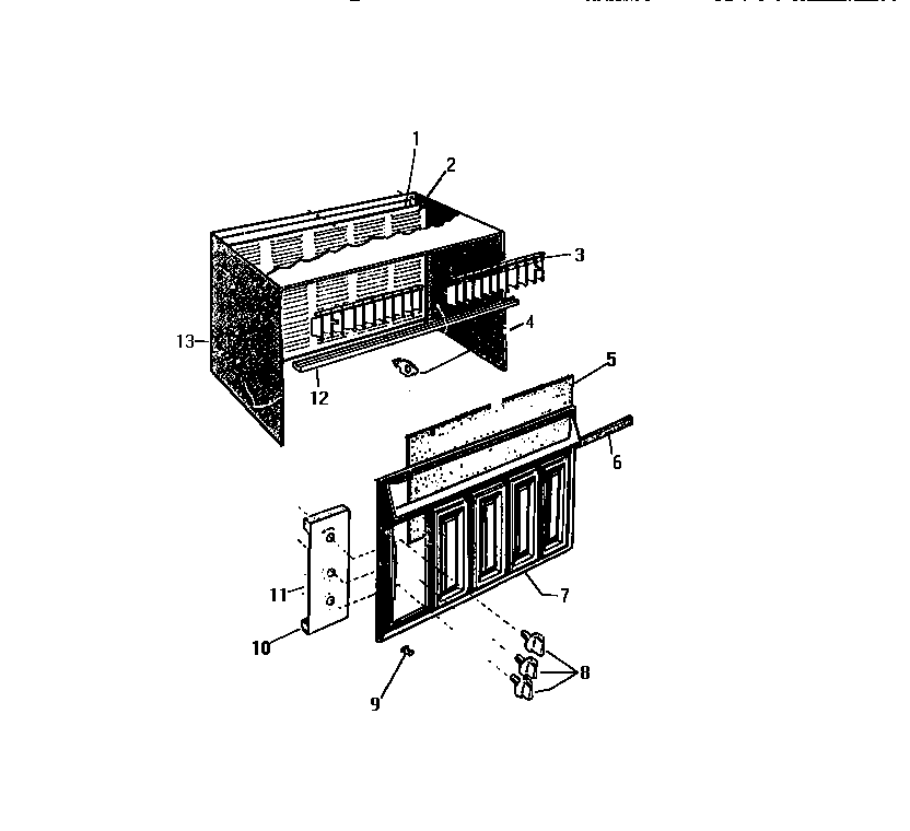 Cabinet, front, wrapper