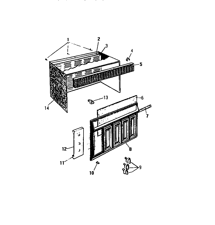 Cabinet, front, wrapper