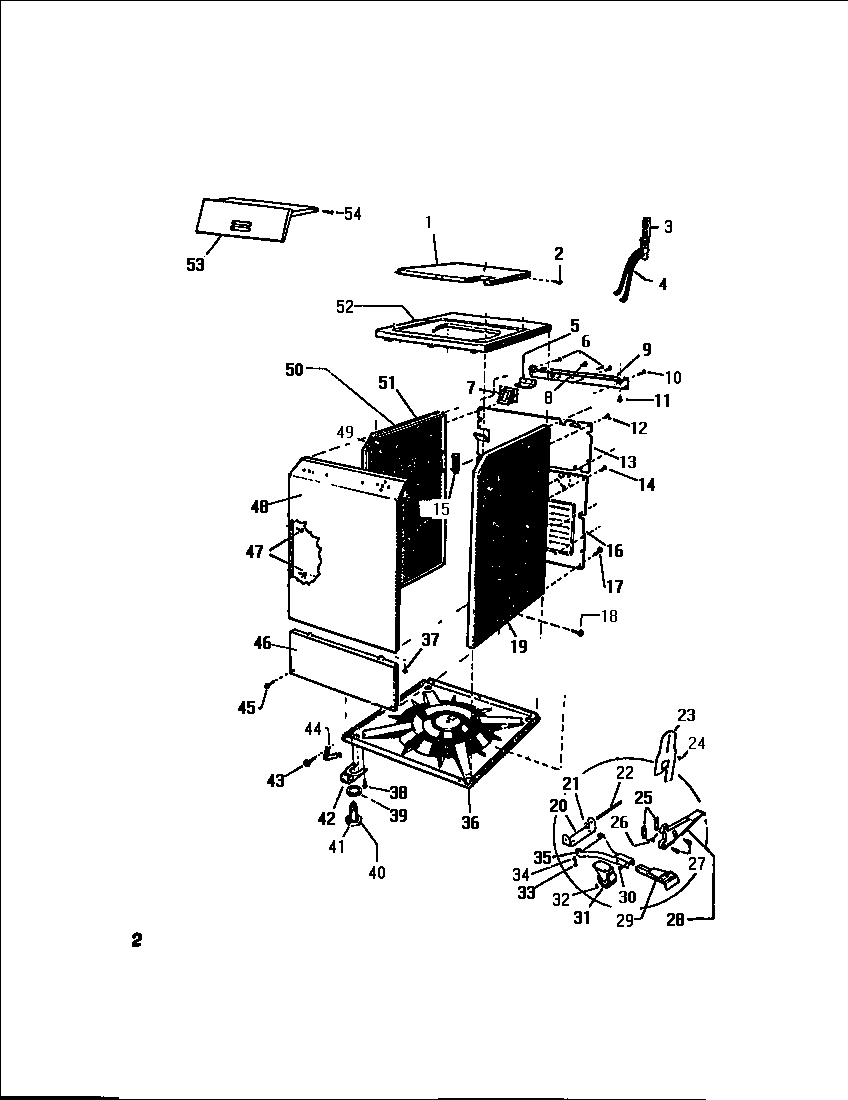 LID, PANEL TOP & CABINET