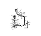 White-Westinghouse LC590EXD3 pump & hoses diagram