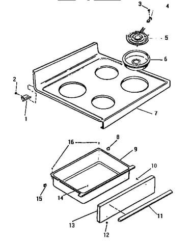 Top, drawer