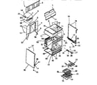 White-Westinghouse KF440GDW2 body, side panels diagram