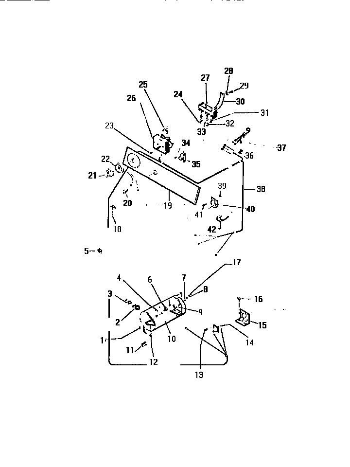 CONSOLE, CONTROLS, HEAT ASSY.