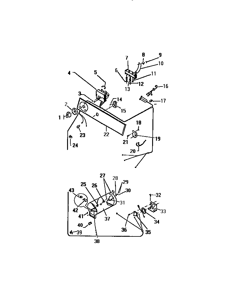 CONSOLE, CONTROLS, HEAT ASSY.