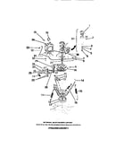 Motor, pulleys, belt, springs